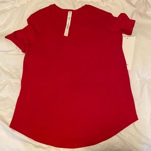 Red Lululemon Love Crew Size 2